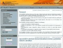Tablet Screenshot of akreditacnikomise.cz